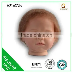 New Handmake Vinyl Baby Doll Heads/baby Smile Face/soft Toys Raw Materials Doll Head thumbnail-1