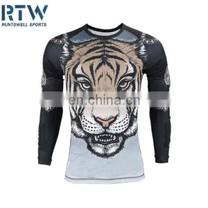 Blank Compression Shirts Rash Guard thumbnail-1
