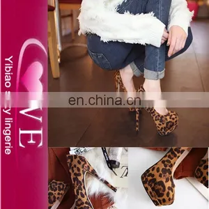 Leopard Print Platform High Heel Shoes Italian Shoes For Ladies thumbnail-1