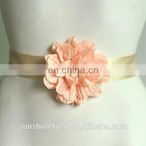 2016 New Fashionable Striped Flower Flower Sash Belt For Kids thumbnail-3