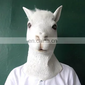 Fashion Masquerade Party Cosplay Funny Various Christmas Horse Hand Masks With Skin-Friendly thumbnail-3