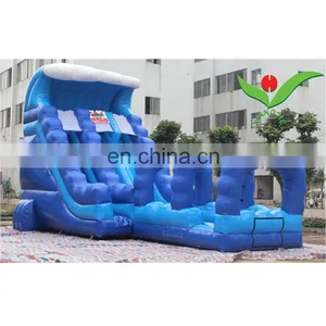 Wave Commercial Inflatable Water Slide Sale Made of 0.55mm Pvc Tarpaulin for New Season thumbnail-4