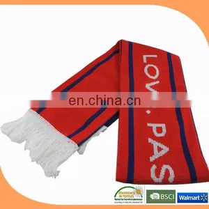 Acrylic Knitted Football Fan Scarf thumbnail-1