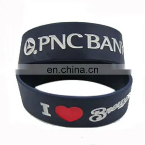 1 Inch Orange Silicon Engraved Wristbands thumbnail-2