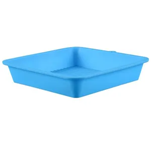 Free Sample Food Grade Heat Resistant Nontoxic Silicone Cake Mold Baking Mousse Pudding Mold Tool Square Fruit Pie Plate thumbnail-2