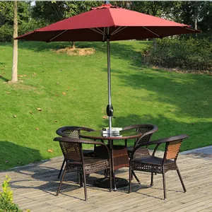 Weatherproof Rattan Table Chairs Water Resistant Rattan Furniture thumbnail-1