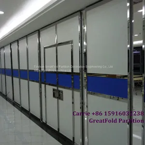 Wood Style Partition Wall Laminated Panel Operable for Restaurant thumbnail-1