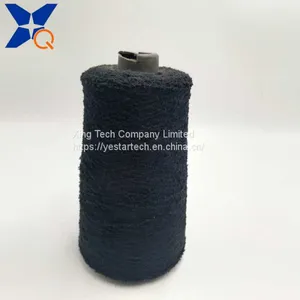 Nm13 Black Microfiber Half Fancy Yarns Could Not Pass Needle Detector Conductive Touchsreen Yarns for Gloves-XT11509 thumbnail-1