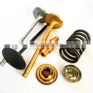 Black Chromed Superior Over Stock Intake and Exhaust Engine Valves for Jetski Kawasaki 300 260 250 Ultra lx Titanium Retainers thumbnail-2