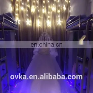 220/110V 138 Bulbs 2m Width Large Star Curtain Fancy String Light Wedding Decor thumbnail-2
