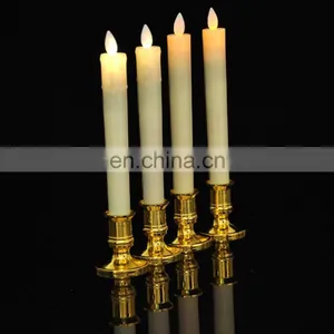 2 Packs Yellow Light Flashing Christmas Led Candle for Events Party Wedding thumbnail-1