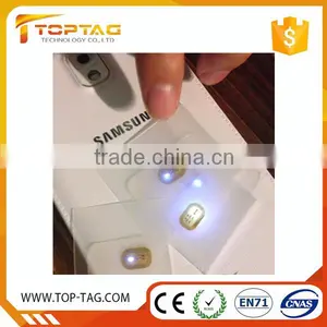Durable Flashing Light NFC Rfid Micro Finger Nail Sticker For Women thumbnail-1