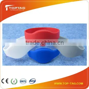 China Manufacturer 13.56MHz Printable RFID Wristband Heat Resist thumbnail-1