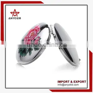 Low Price Hot Sale High Quality New Design Metal Pocket Cosmetic Mirror thumbnail-1