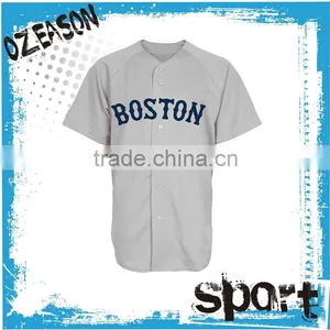 Exported Fashional Design Blank White Softball / Baseball Jersey Uniform for Competition thumbnail-1