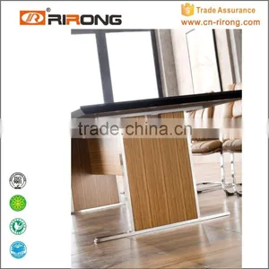 Modern Design Customized Steel Wood Leather Conference Table thumbnail-6