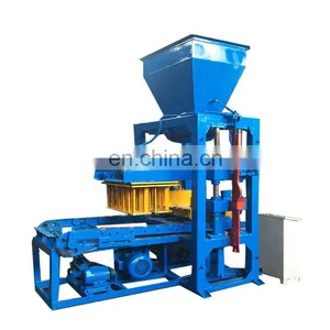 QT4-26 Concrete Cinder Moving Brick Block Making Maker Machine Line for Price thumbnail-2