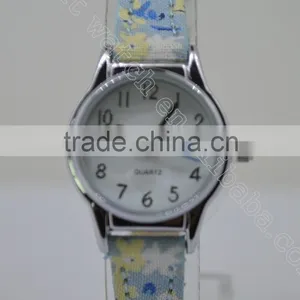 SNT-94039 Light Bule Floral Strap Watch thumbnail-1