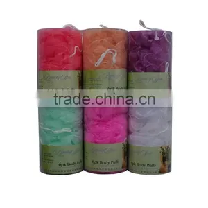 6pk Body Puffs/6pk Bath Sponge Flowers thumbnail-1