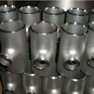 3A/SMS/DIN Stainless Steel Polished Welded Reducing Tee thumbnail-2
