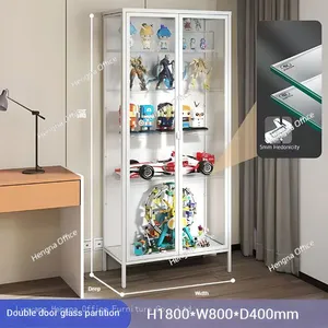 HN-W236 Wholesale Professional Figure Cabinet, High Strength Refined Steel, Breathing Light & Silent Hinge for Nuremberg Collectors, OEM/ODM thumbnail-2