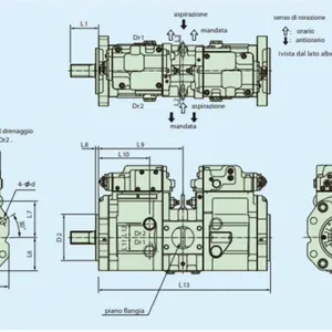 Mini Excavator Mian Piston Pump R290 R300 R305 R350-5-7 Hydraulic Pump for Dynapac Roller Hyundai thumbnail-3