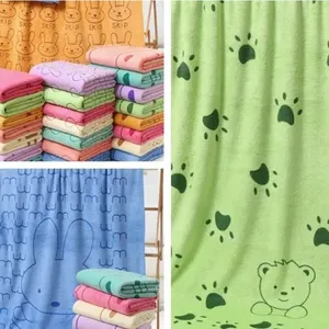Microfiber Printed Bath Towels thumbnail-1
