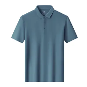 Large Size Polo Shirt Men's Short Sleeved 2026 Summer Business Casual Lapel T-shirt Short Sleeved Top Loose Fit thumbnail-2