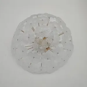Artdecolite Floral Italian Murano Glass Sputnik Chandelier Vintage Modern thumbnail-2