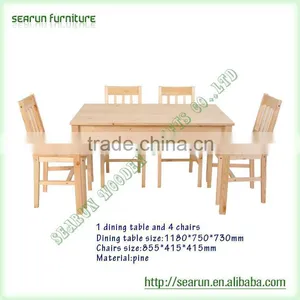 New Design Hot Sale Baby Dining Wooden Chairs And Table Manufacturer Directly thumbnail-2