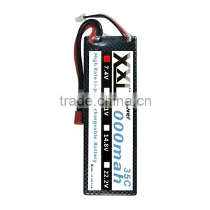 High Quality Lithium Polymer Battery 4000mAh 7.4V for RC Lipo Battery RC Car thumbnail-1