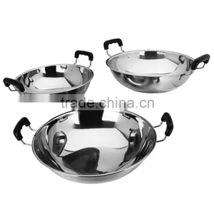 High Quality Stainless Steel Frying Pan With Double Handle thumbnail-2