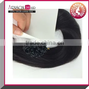 Natural Color u Tip Human Hair Extension thumbnail-1