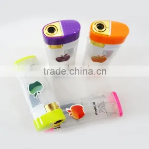 New Fashion Electronic Cigarette Gas Lighter Custom Logo Print Led Flashlight Lighter thumbnail-2
