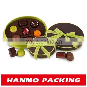 Oval Cardboard Box With Bottom and Lid for Chocolate thumbnail-1