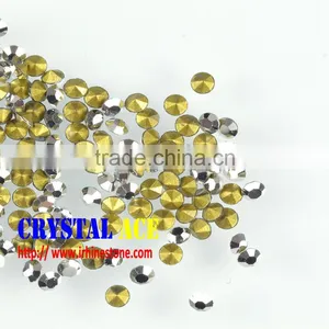 SS16 Silver Hematite Colour Crystal Rhinestone, Loose Crystal Chatons ,crystal Point Back Rhinestones for Garment thumbnail-1