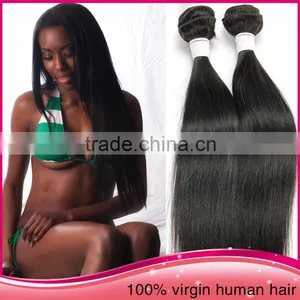 2015 Wholesale Peru Virgin Human Hair Weaving Cheap Straight Hair Weft thumbnail-1