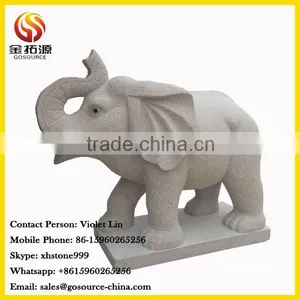 Stone Carving Elephant Garden Statues thumbnail-1
