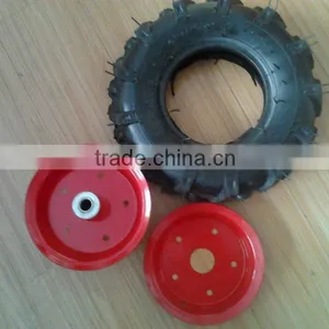 High Quality Manufacturer Rubber Wheelbarrow Wheel 3.50 6 Wheelbarrow Tire Inflating thumbnail-2