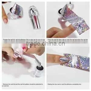 16Styles White Lace Glitter Nail Foil Sticker Wholesale thumbnail-5