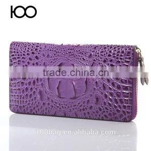 Unisex Men or Women Alligator Clutch 2016 Fashion Leather Wallet in Guangzhou Quality Choice thumbnail-6