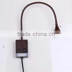 3w Brozen Flexible Reading Wall Lamp With 1w Screen Light thumbnail-2