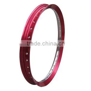 Bright Red V 1.60 Motorcycle Alloy Rim With Mirror-polished Treatment thumbnail-1