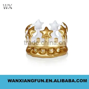 Party Promotions Gold Inflatable Crown thumbnail-1