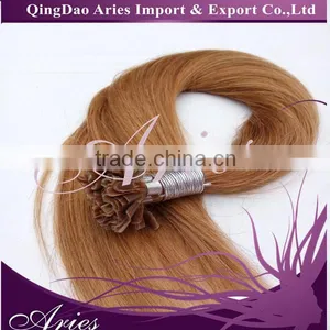 Aries U Nail Tip Pre Bonded Keratin Glue Fusion Remy Human Hair Extensions 22" thumbnail-6