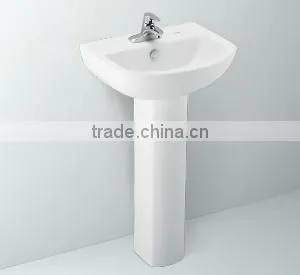 L281F Washbasin With Full Pedestal Sanitary Ware Ceramics Bathroom Design thumbnail-1