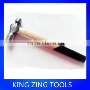 Fully Polished Wooden Handle Ball Peen Hammer thumbnail-1