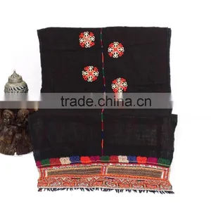 Antique Rabari Scarve Vintage Rabari Throw Gypsy Kutch Wool Throw Handmade Rabari Shawl Indian Rabari Wall Hanging Tapestry thumbnail-1