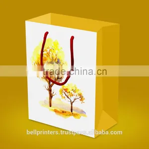 Decorative Hi-End Paper Bag 4 Color Customised Sizes thumbnail-1