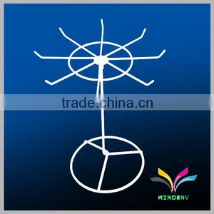 China Manufacturer Sturdy Flooring Detachable Wire Retail Rotating Display Rack thumbnail-2